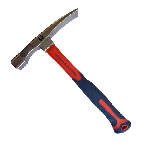 Spear & Jackson Brick Hammer Fibreglass Handle 24oz/680g