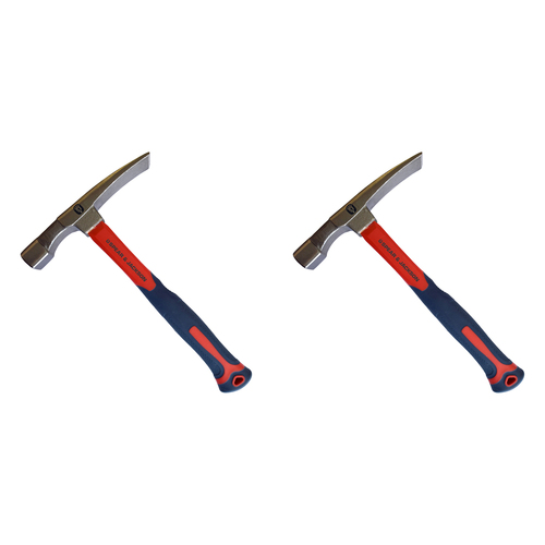2PK Spear & Jackson Brick Hammer Fibreglass Handle 24oz/680g
