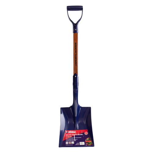 Spear & Jackson County Steel Shovel Sqr Mouth 72.5cm D-Handle Garden Tool