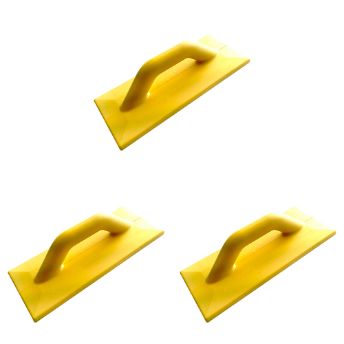 3PK Spear & Jackson Poly Float Textured Surface 360mm - Yellow 