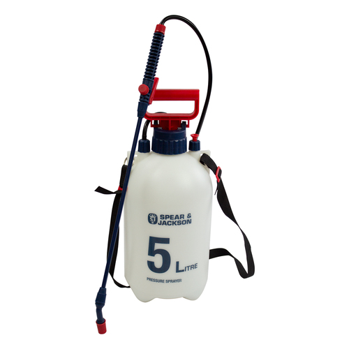 Spear & Jackson Garden 5L Pressure Sprayer Bottle - White
