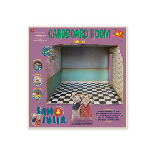 Sam & Julia Cardboard Room Kitchen Kids/Children DIY Toy 3y+