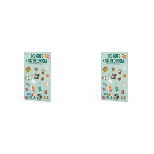 2PK Sam & Julia DieCuts Kids Bedroom Miniature Decor 6y+