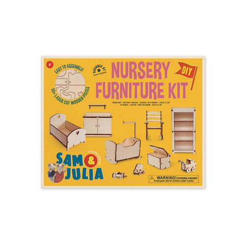 Sam & Julia Furniture Kit Nursery Wooden DIY Building Toy 6y+