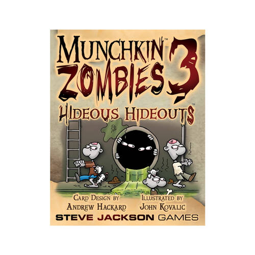 Munchkin Zombies 3 Hideous Hideouts Expansion 10y+