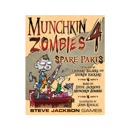 Munchkin Zombies 4 Spare Parts Card Game Family Play Night 10y+