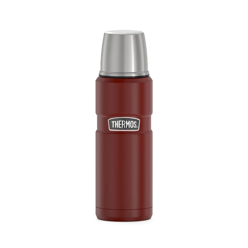 Thermos 470ml Stainless Steel Vacuum Insulated Beverage Hot/Cold Bottle Red
