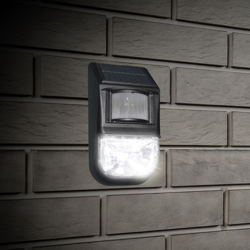 Motion Sensor 70 Lumen Solar LED Security Light Black