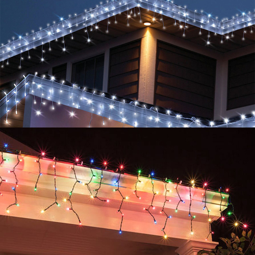 2M  XMAS/Christmas Solar Curtain LED Lights
