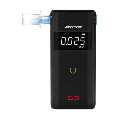 Andatech Sobermate S3 Fuel Cell Accurate Sleek Personal Portable Breathalyser 