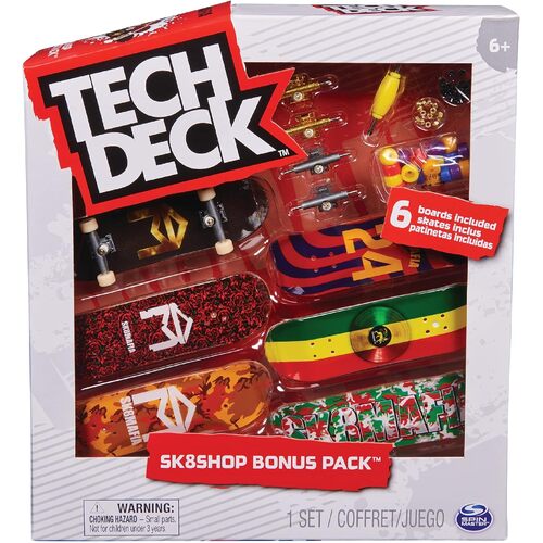 Spin Master Tech Deck Skate Shop Bonus Pack Finger Board Kids Toy Asstd 6+