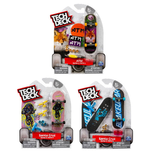 3PK Spin Master Tech Deck 96mm Fingerboards Kids/Children Toy Assorted 6+