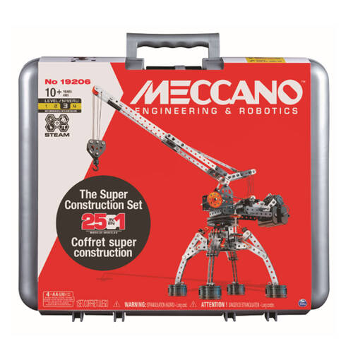 Meccano Super Constructions Set in Case