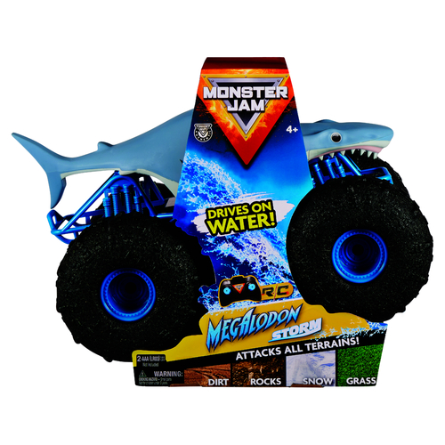 Spin Master Monster Jam Radio Control Megalodon Storm Truck Kids Toy 4+