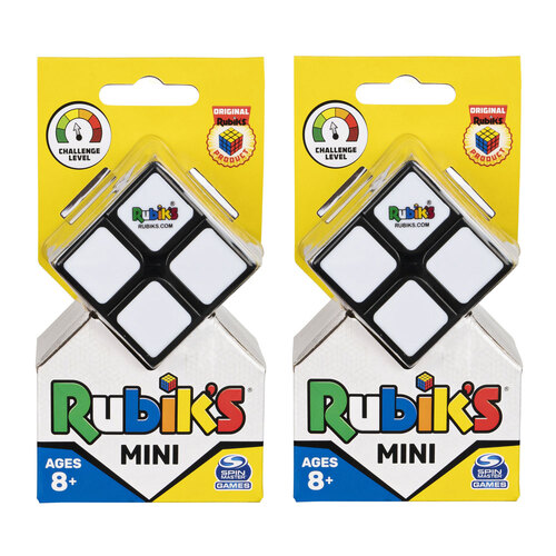 2PK Spin Master Rubik's Mini Cube 2x2 Rubic Twist Kids Toy 7+