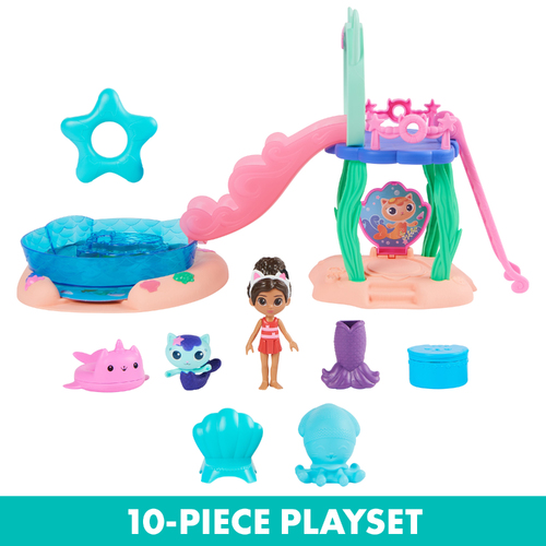 10pc Spin Master Gabby's Dollhouse Pool Playset Kids Toy 3+