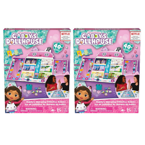 2PK Spin Master Gabby's Dollhouse Charming Collection Game Kids 3+