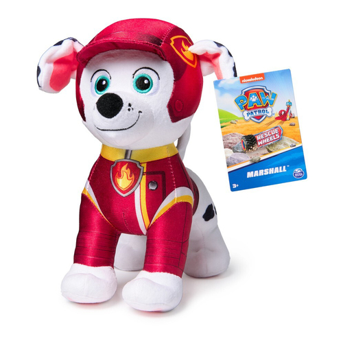 Paw Patrol Rescue Wheels Basic Plush Kids Soft Toy Assorted 3y+
