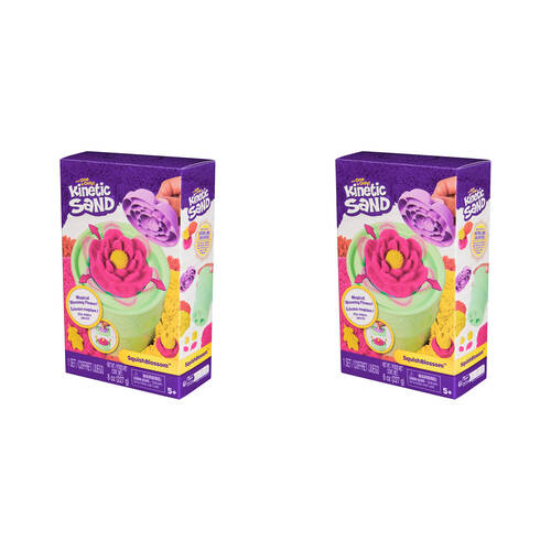 2PK Spin Master Kinetic Sand SquishBlossom Playset Sand Moulding Kit 5y+