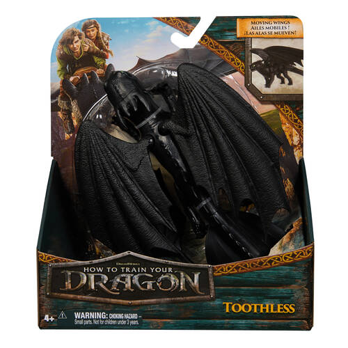 Spin Master Dragon's Movie Small Toothless Dragon Toy 9 In - Black 4y+ 