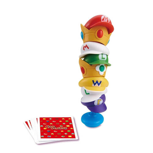 Super Mario Cap Stacker w/ Cards Kids/Children Playset Toy 4y+
