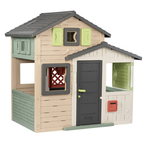 Smoby Life Friends Evo Playhouse 175.4cm Kids Outdoor Cubby House Toy 3y+