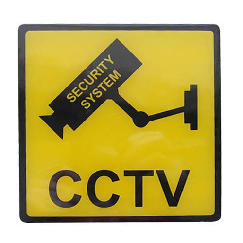 Doss 120mm CCTV Security Sign Acrylic