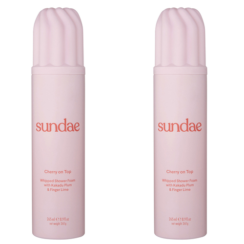 2PK Sundae Shower Bathroom Foam Cherry On Top Scent Bodywash 265ml