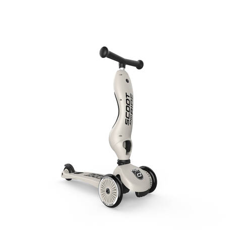 Scoot & Ride Highwaykick 1 Scooter/Kick Ride-On Toddler Toy 2-in-1 Ash 12m+