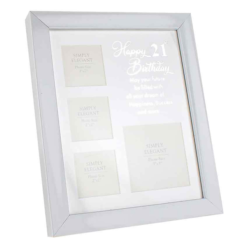 21St Composite 21x24cm Modern Sleek Photo Frame Birthday Keepsake