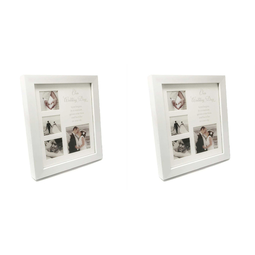2PK Our Wedding Composite Wooden Photo Frame Home Decor 21x24cm