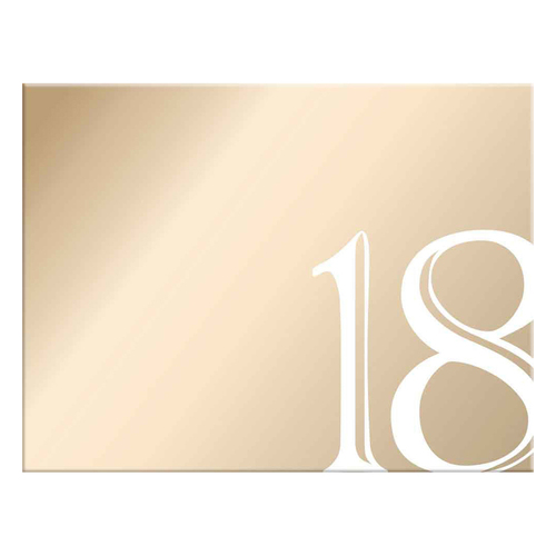 18th Rose Gold Guest Book Rose Gold Text 23x18cm Birthday Keepsake