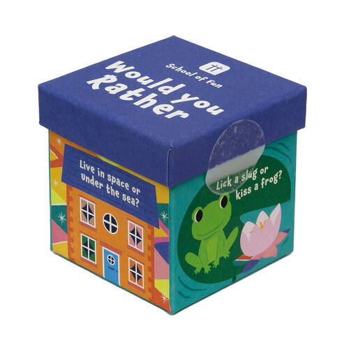 Talking Tables School of Fun Game Would You Rather Family Travel Trivia Box