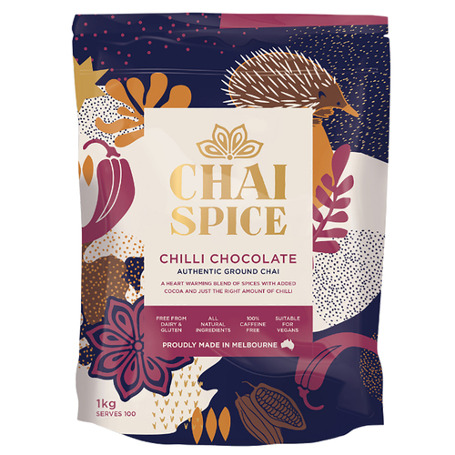 Chai Spice Chilli Chocolate Chai Blend Hot Tea Drink Ground 1kg