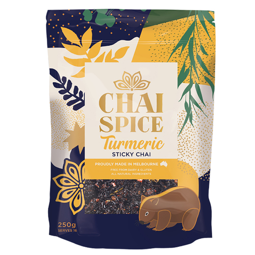 Chai Spice Turmeric Sticky Chai Blend Hot Tea Drink 250G