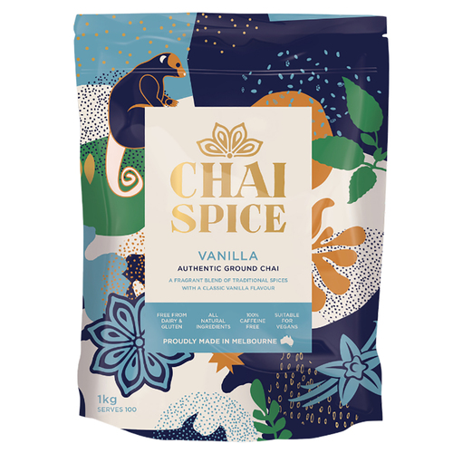 Chai Spice Chai Vanilla Blend Hot Tea Drink Ground 1kg