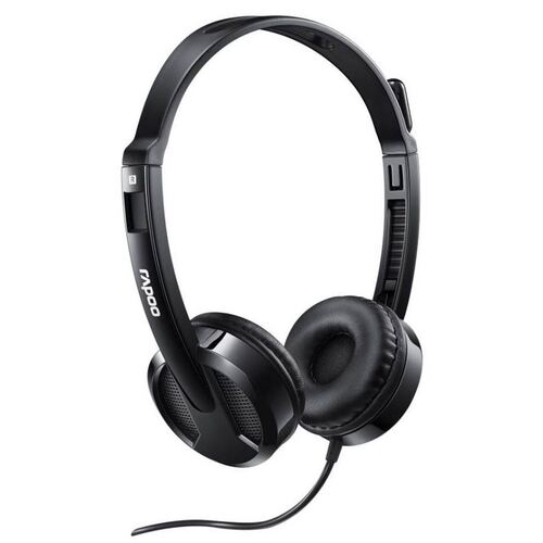 Rapoo H100 3.5mm Wired Stereo Headsets/Over-Ear Headphones w/ Mic