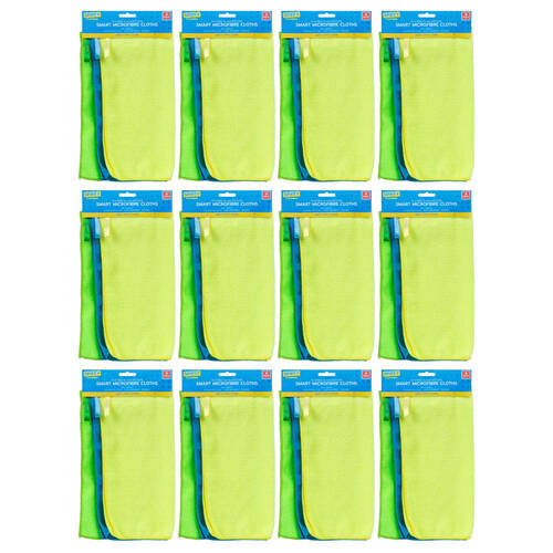 12x 3PK Spiffy Smart Microfibre Cloths