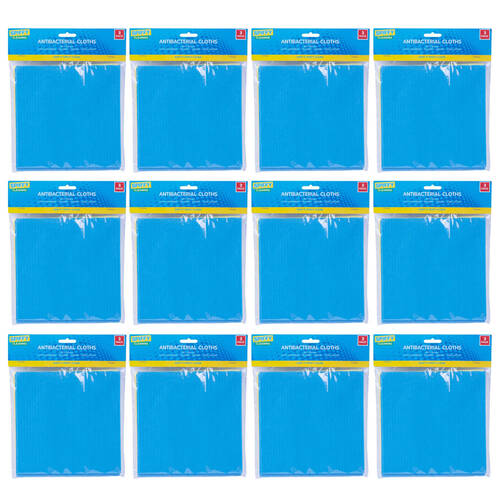 12x 3PK Spiffy Antibacterial Cloths