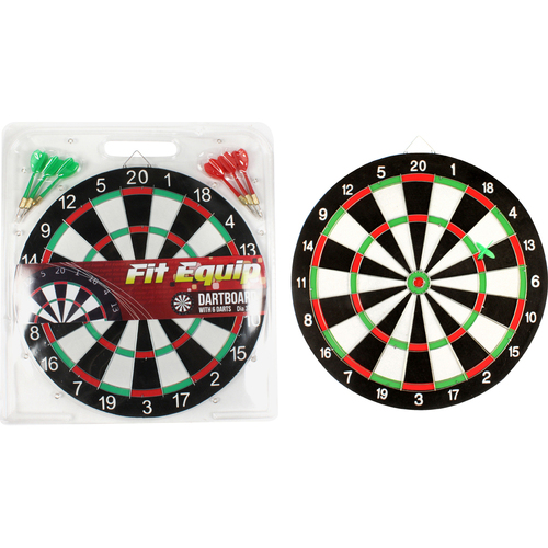 Toys For Fun 36cm Dart Board w/ 6x Darts Kids/Family Toy