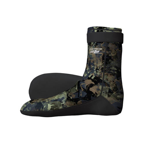 Mirage 5mm High Density Neoprene Unisex Gripped Dive Sock Large Camouflage