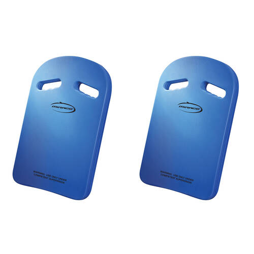 2PK Mirage Kids Swimming Pool Floating Kickboard 40 x 28 4cm Blue