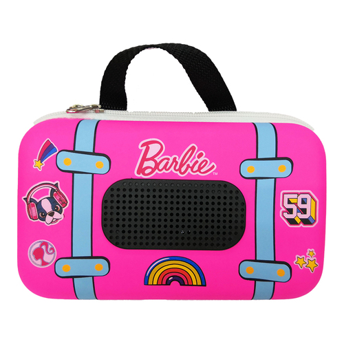 Barbie Portable Bluetooth Speaker & Carrying Case Pink