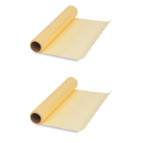 2PK Bienfang Lightweight Canary Yellow Tinted Tracing Paper Roll 28gsm 30cmx18m
