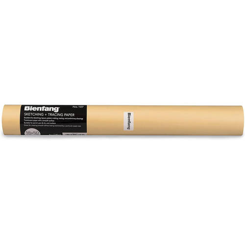Bienfang Lightweight Canary Yellow Tinted Tracing Paper Roll 28gsm 46cmx18m