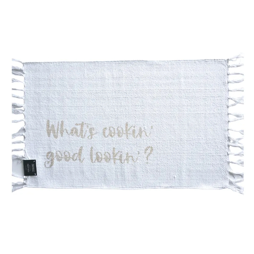 Rayell Cotton Mat - What's Cooking Good Looking Print 80x50cm
