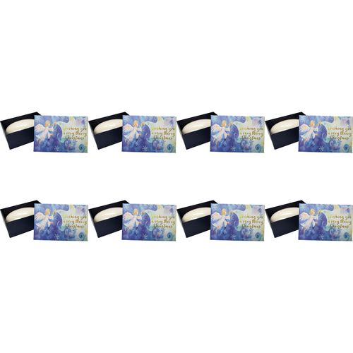 8PK LVD Angel Wishes Scented Bath Soap Bar 9x6cm w/ Box
