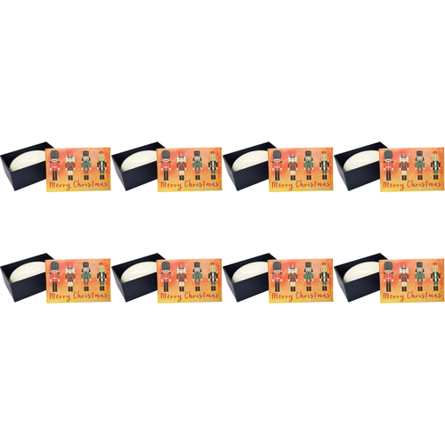 8PK LVD Christmas Nutcracker Scented Bath Soap Bar 9x6cm w/ Box