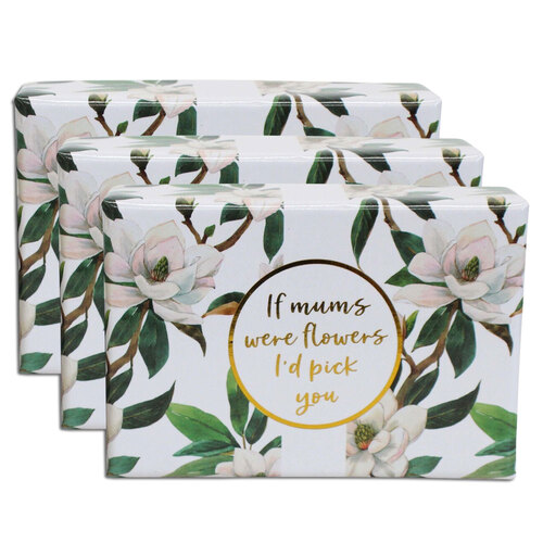 3PK LVD Mum Scented 80g Body Fragrance Bath Bar Soap w/ Box Magnolia