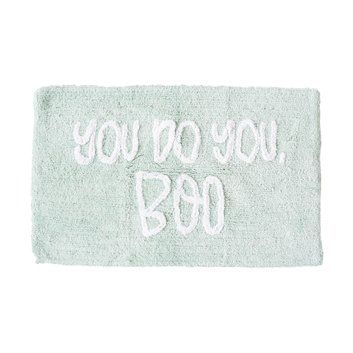 Rayell Bathroom Mat Absorbent Rug You Do You Boo Sage 80x50cm